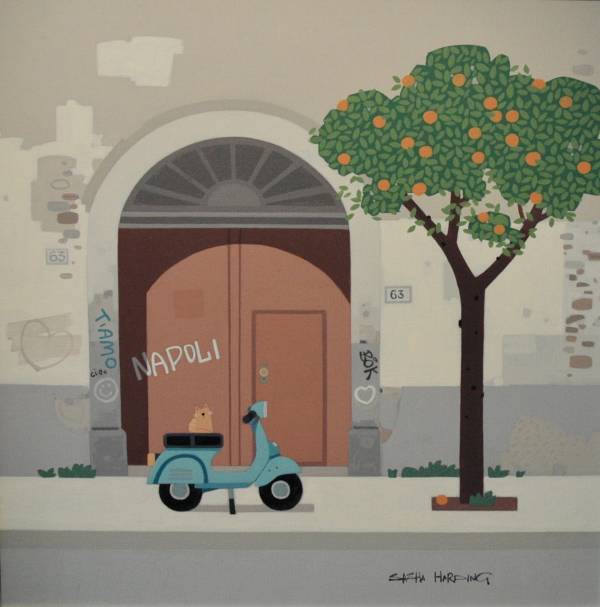 - Acrylic on Canvas, Painting by Sasha Harding, measuring 49 x 49 cm (H x W) framed at 60 x 60 cm £1975